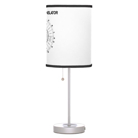 Automatic Translator Inside RNA Codon Wheel Table Lamp (Right)