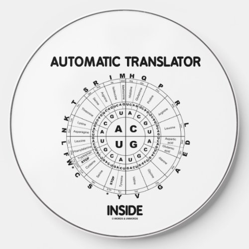 Automatic Translator Inside RNA Codon Wheel Wireless Charger