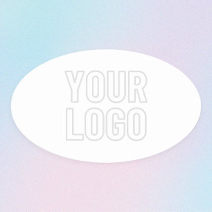 Automatically Lighten Logo For Background Oval Sticker