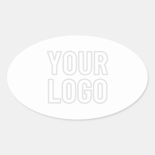 Automatically Lighten Logo For Background Oval Sticker