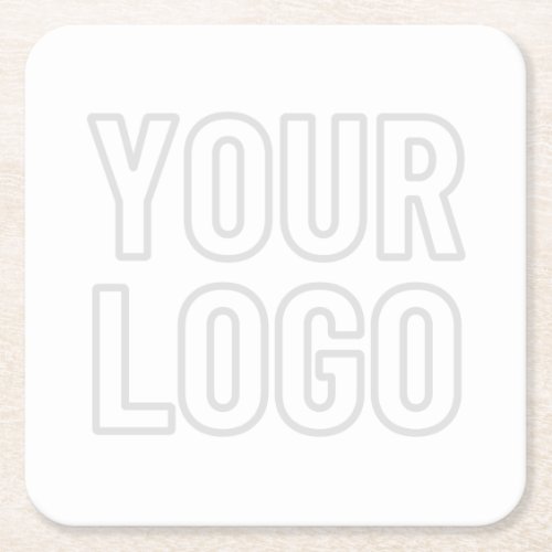 Automatically Lighten Logo For Background Square Paper Coaster