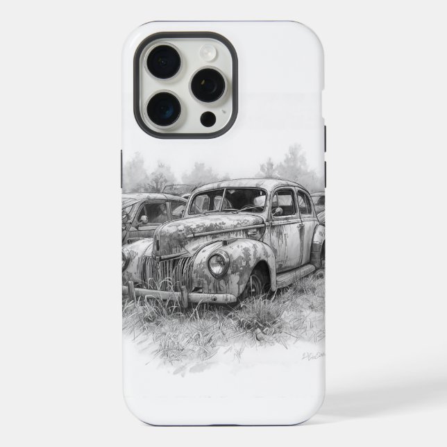 AUTOMOBILE ART IPHONE CASE (Back)