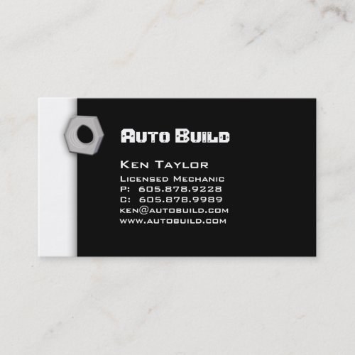 Automobile / Auto Mechanic Business Card 2