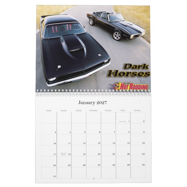 Automobile Calendar (Jan 2027)