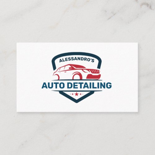 Automobile Car Detailing Business Business Card