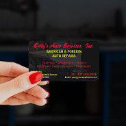 Automobile Car Repair Mechanic 2 Sided Template Bu Business Card at Zazzle