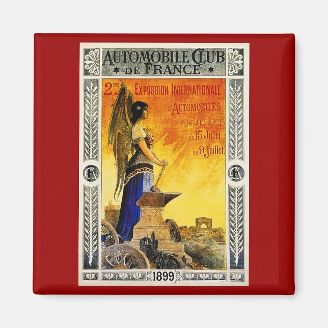 Automobile Club de France 1899 Magnet (Front)