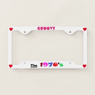Automobile Custom License Plate Frame 1970's
