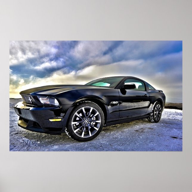 Automobile Muscle Car Mustang Poster (Front)