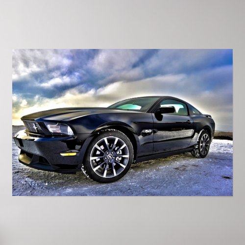 Automobile Muscle Car Mustang Poster