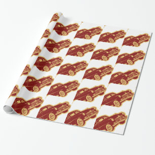 Automobile Pattern Wrapping Paper
