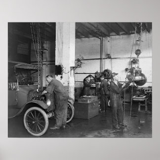 Automobile Repair Shop, 1919 Posters