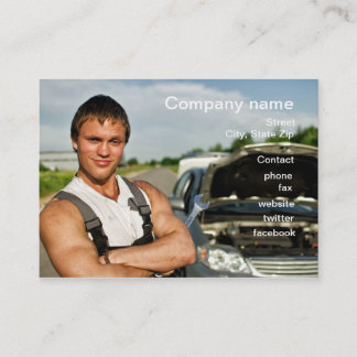 Automobile repair shop card