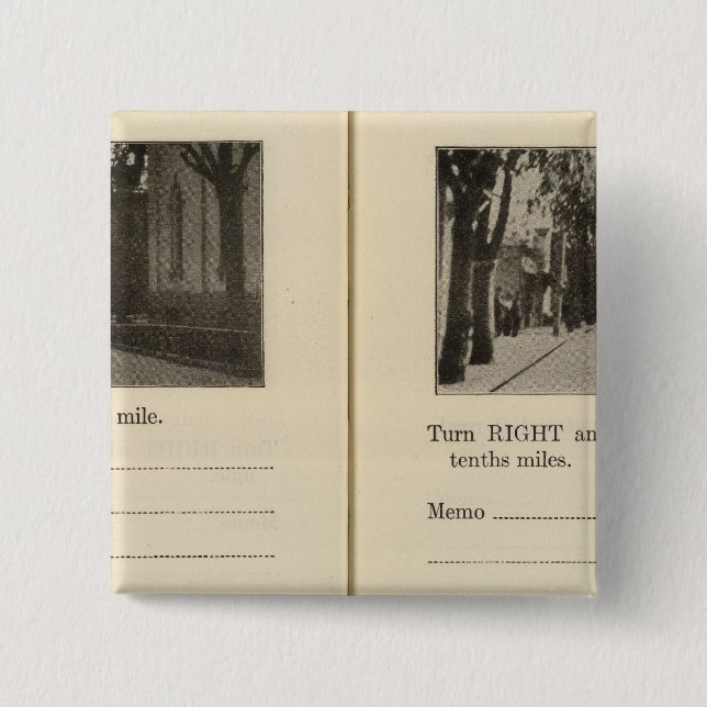 Automobile Roads, NY Button (Front)