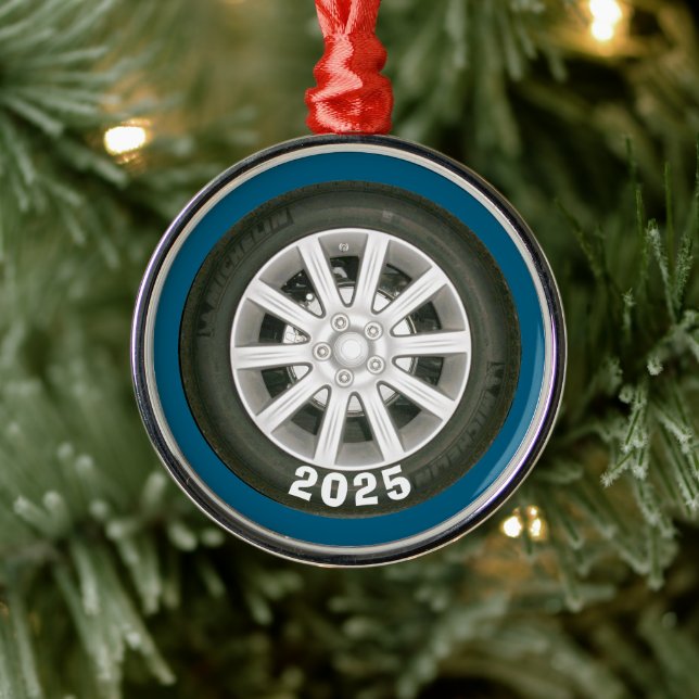 Automobile Wheel Metal Ornament (Tree)