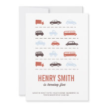 Automobiles birthday Party Invitation