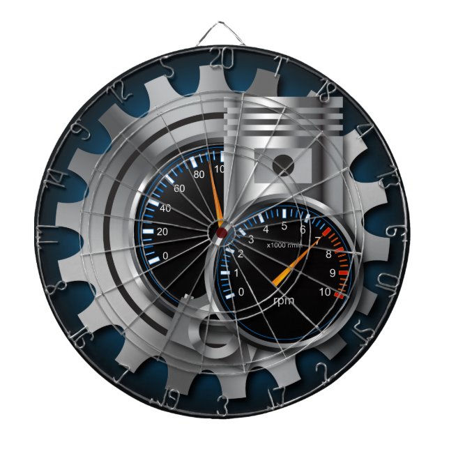 Automotive 1 Dart-Board Dartboard (Front)