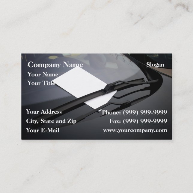 Automotive ad business card (Front)