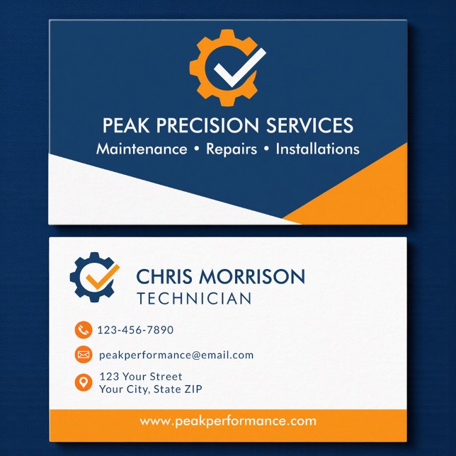 Automotive and Mechanical Services Business Card (Creator Uploaded)