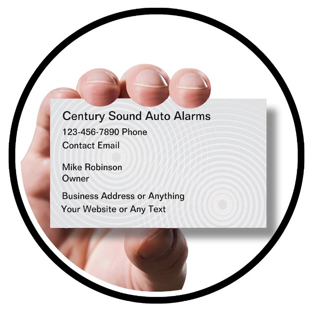 Automotive Audio And Security Business Card (Creator Uploaded)