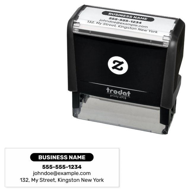 Automotive Auto Detailing Car Repair Self-inking Stamp (In Situ)