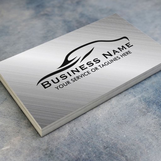 Customizable Automotive Auto Repair Professional Metal Car Business Card