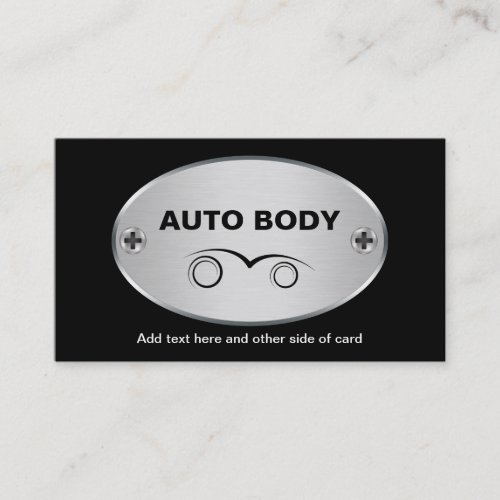 Automotive Body Repair Business Cards