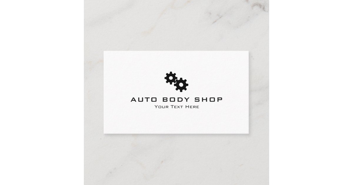 Automotive Body Shop Business Card Zazzle