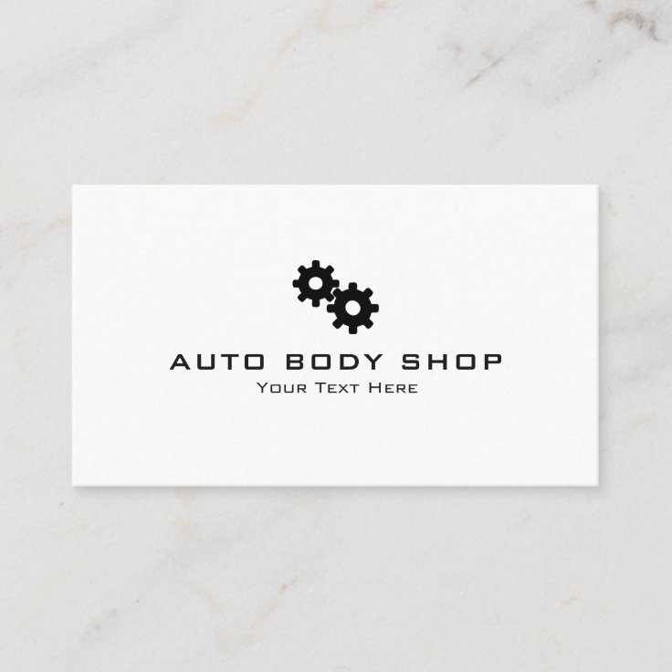 Automotive Body Shop Business Card Zazzle