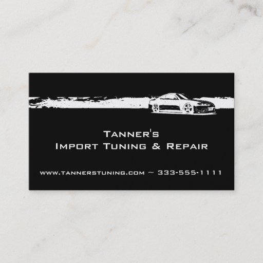 Customizable Automotive Business Card