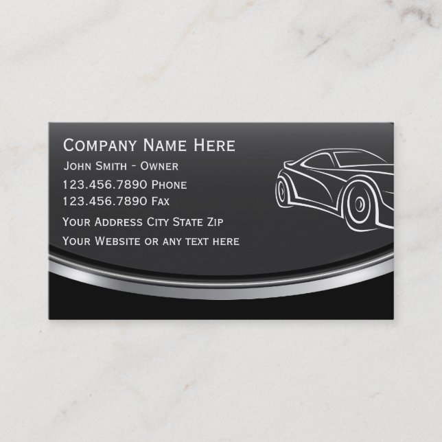 Automotive Business Card (Front)