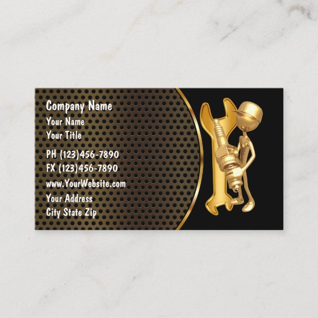 Automotive Business Card (Front)