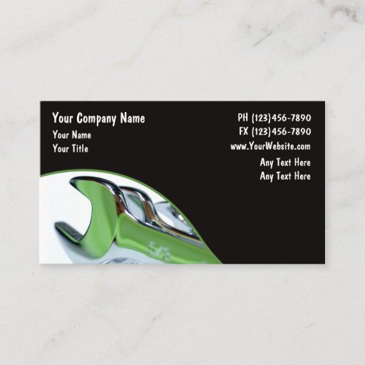 Customizable Automotive Business Card