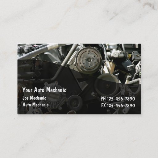 Customizable Automotive Business Card