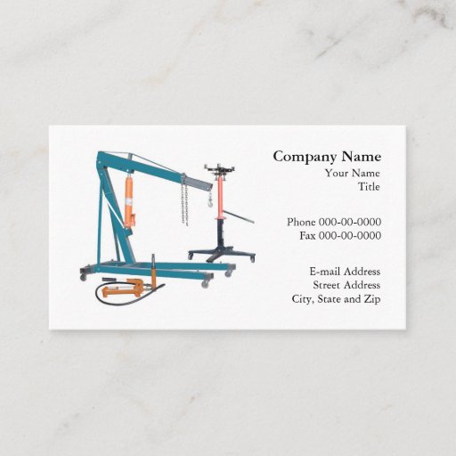 Customizable Automotive Business Card