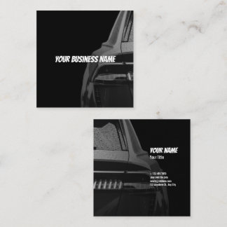 Automotive Business Card - Bold Dark Design