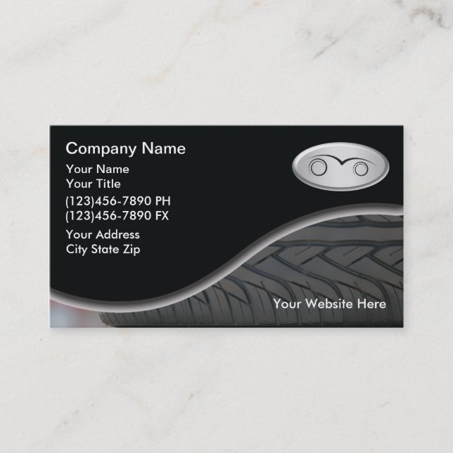 Automotive Business Card Calendar (Front)