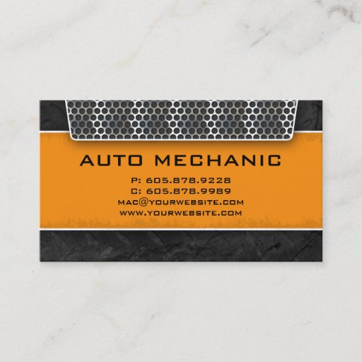 Customizable Automotive Business Card Carbon Filter