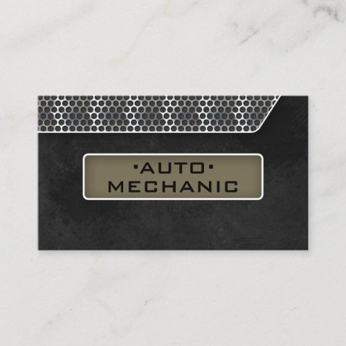 Automotive Business Card Carbon Filter Grunge Grn