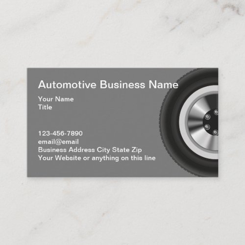 Automotive Business Card New Design Template