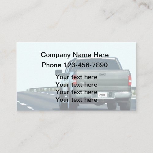 Automotive Business Card Template New