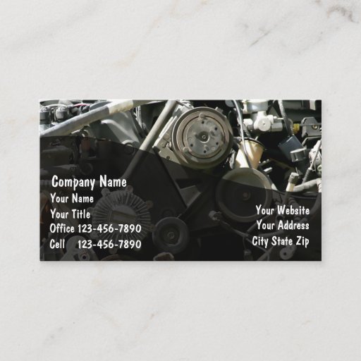 Customizable Automotive  Business Cards