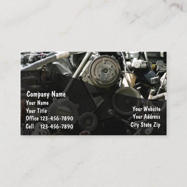 Automotive  Business Cards (Front)
