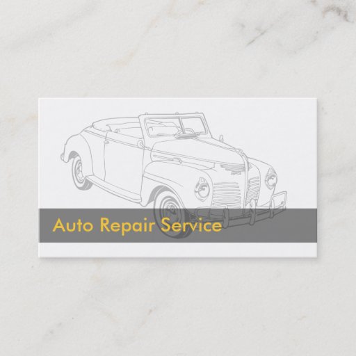 Customizable Automotive Business Cards
