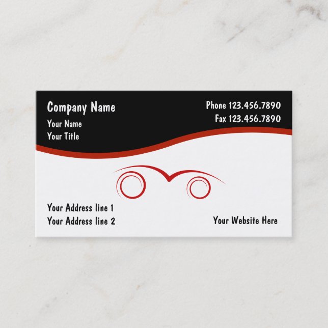 Automotive Business Cards (Front)