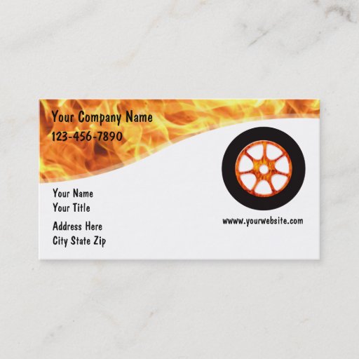 Customizable Automotive Business Cards