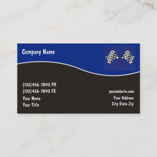 Customizable Automotive Business Cards