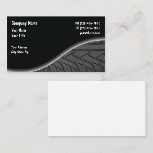 Customizable Automotive Business Cards