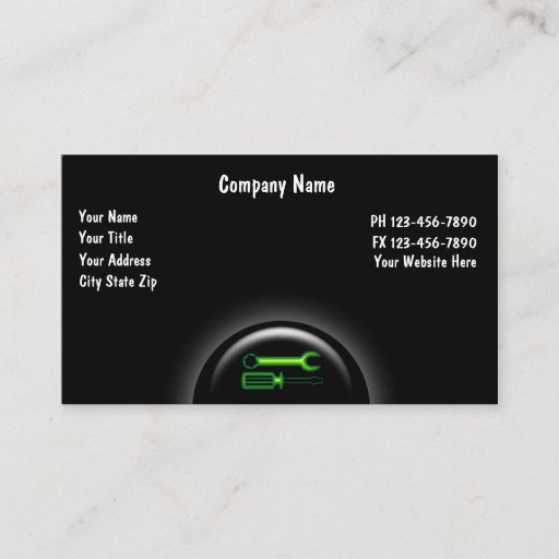 Customizable Automotive Business Cards