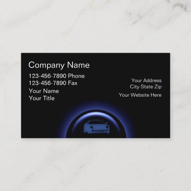 Automotive Business Cards (Front)